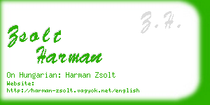 zsolt harman business card